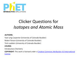 Isotopes_Atomic_Mass_Clicker_Questions