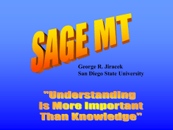 SAGE MT  - San Diego State University