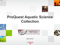 ProQuest Aquatic Science Collection