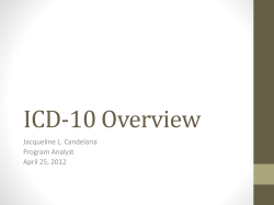 ICD-10 Overview-Dental April 12 Powerpoint