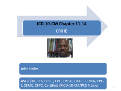 ICD-10-CM Chapter 11
