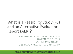 and an Alternative Evaluation Report