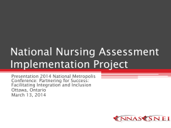 (national nursing assessment implementation project)