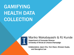 Gamifying Health Data Collection