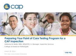 Preparing Your Point of Care Testing Program for