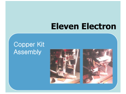Copper Kit Assembly Maxum Series Bonder Copper Kit Assembly