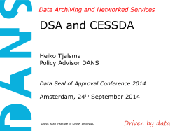CESSDA - Data Seal of Approval