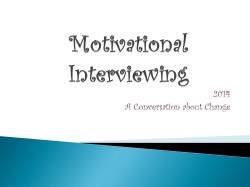 Motivational Interviewing for Public Health