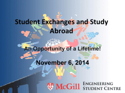Student Exchanges and Study Abroad