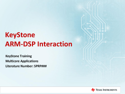 KeyStone ARM DSP