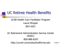 Medicare and Your UC Medical Benefits