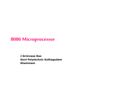 8086 Microprocessor PPt