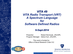 VITA Radio Transport (VRT) A Spectrum Language for Software