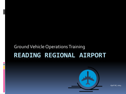 Ground Vehicle Operations Training /Power Point Presentation