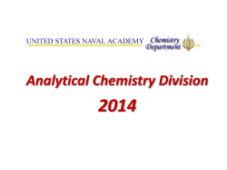 Analytical Chemistry Presentation