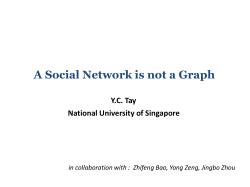 A Social Network is Not a Graph - National University of Singapore