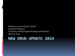 New Drug Update 2014