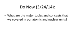 AP Atomic and Nuclear Review