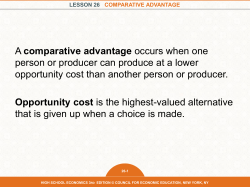 lesson 26 comparative advantage