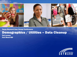 Demographics / Utilities