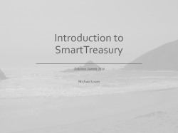 SmartTreasury_Intro_to_ST - Chesapeake System Solutions