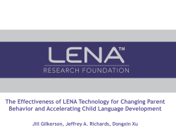 Silence - LENA Foundation