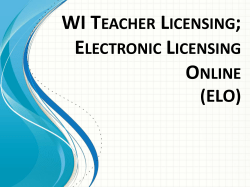 WI Teacher Licensing