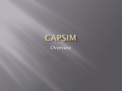 The Nature of CAPSIM