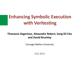 Enhancing Symbolic Execution with Veritesting