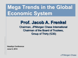 Mega Trends in the Global Economic System
