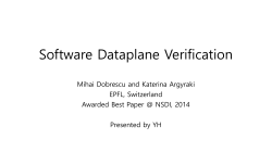 Software Dataplane Verification