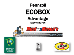 Shell Ecobox™ Gravity System The Ecobox ™ System