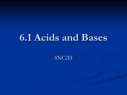 1 - SNC2D 6.1 Acids-and