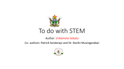 Exploring the Joshua Mqabuko Nkomo Polytechnic STEM