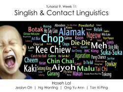 [W7 T9] Singlish – Hoseh La! (Compressed)