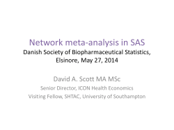Network meta-analysis in SAS