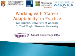 Career Adaptability in the UK