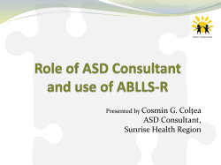 ABLLS In-service Powerpoint June 05 2014