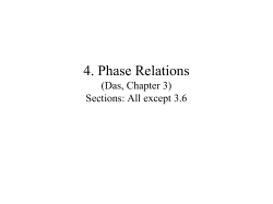 4. Phase Relations