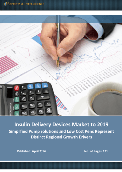 Reports and Intelligence: Insulin Delivery Devices Market