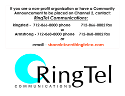 Check It Out! - Ringsted Telephone Company