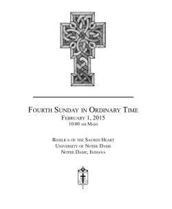 fourth sunday in ordinary time