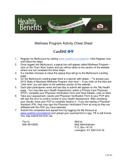 Wellness Program Activity Cheat Sheet
