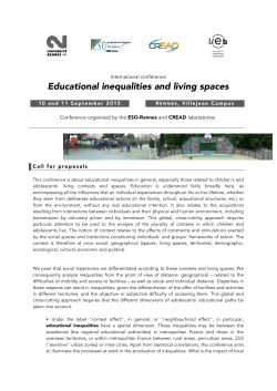 Educational inequalities and living spaces