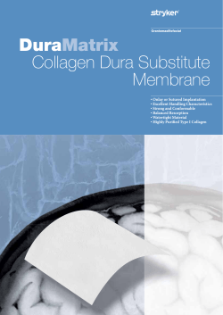 DuraMatrix Collagen Dura Substitute Membrane
