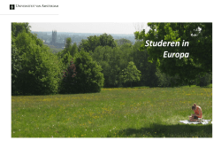 Studeren in Europa - Studeren in het buitenland