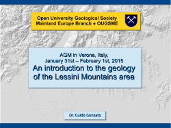 An introduction to the geology of the Lessini Mountains area