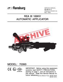 AA-82-01.3 REA III 100 kV Auto Applicator.pmd