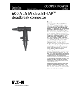 CA650002EN 600 A 15 kV Class BT-TAP