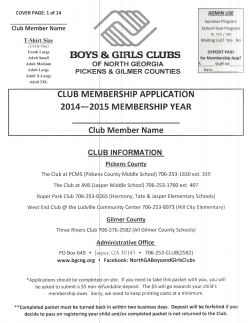 2015 Membership Application - Boys & Girls Clubs of North Georgia